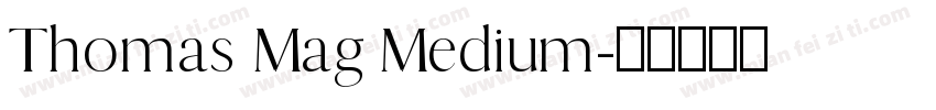 Thomas Mag Medium字体转换